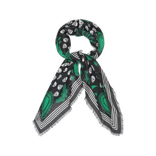 【国内现货】Alexander McQueen/亚历山大麦昆 2021款 女士莫代尔纤维围巾披肩 665607 3418Q 商品图0