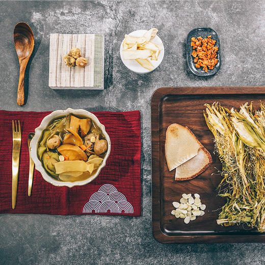 【已下架】春回盏 鹿茸菌竹荪鱼骨/西洋菜玉竹陈胗/霸王花玉竹螺片/青橄榄响螺菜干汤包*3包[福利品] 商品图13