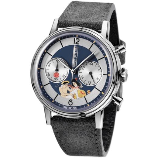 现货UNDONE春画石英计时手表Shunga联名限量版皮带防水复古小众 商品图4