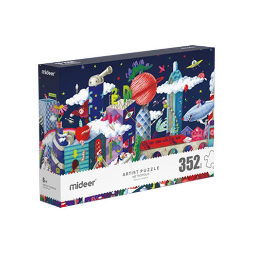 弥鹿mideer艺术家礼盒拼图-魔幻都市 商品图0