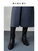 HIDEMI 牛漆皮/牛皮方尖头擦色做旧感女鞋中跟增高长靴 商品缩略图10