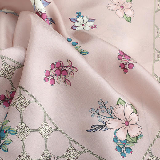 DA*S韩系时尚前为摩登风格小清新百搭桑蚕丝丝巾 WXWD088 01R 商品图1