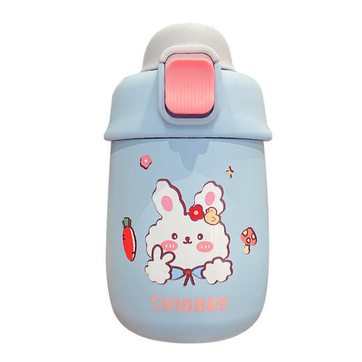 【可爱胖胖保温杯】保温杯女士颜值带吸管304不锈钢儿童便携水壶餐饮用具学生上学水杯 商品图4