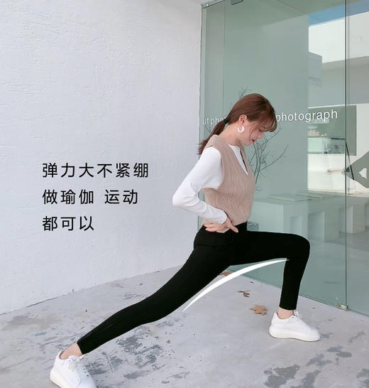 【百图lulu 定制】【魔术裤】保暖裤 高腰显瘦铅笔小脚裤 牛仔裤 高弹舒适不勒 打底裤 商品图2