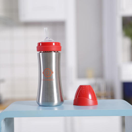 【双十一特价】格罗咪咪GROSMIMI宝宝不锈钢吸管杯200ml【特别精选】 商品图2