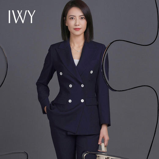 IWY/高圆圆-[完美伴侣]明星同款藏青色西服套装CP369 商品图0
