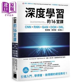 【中商原版】深度学习的16堂课 港台原版 Jon Krohn Grant Beyleveld 旗标