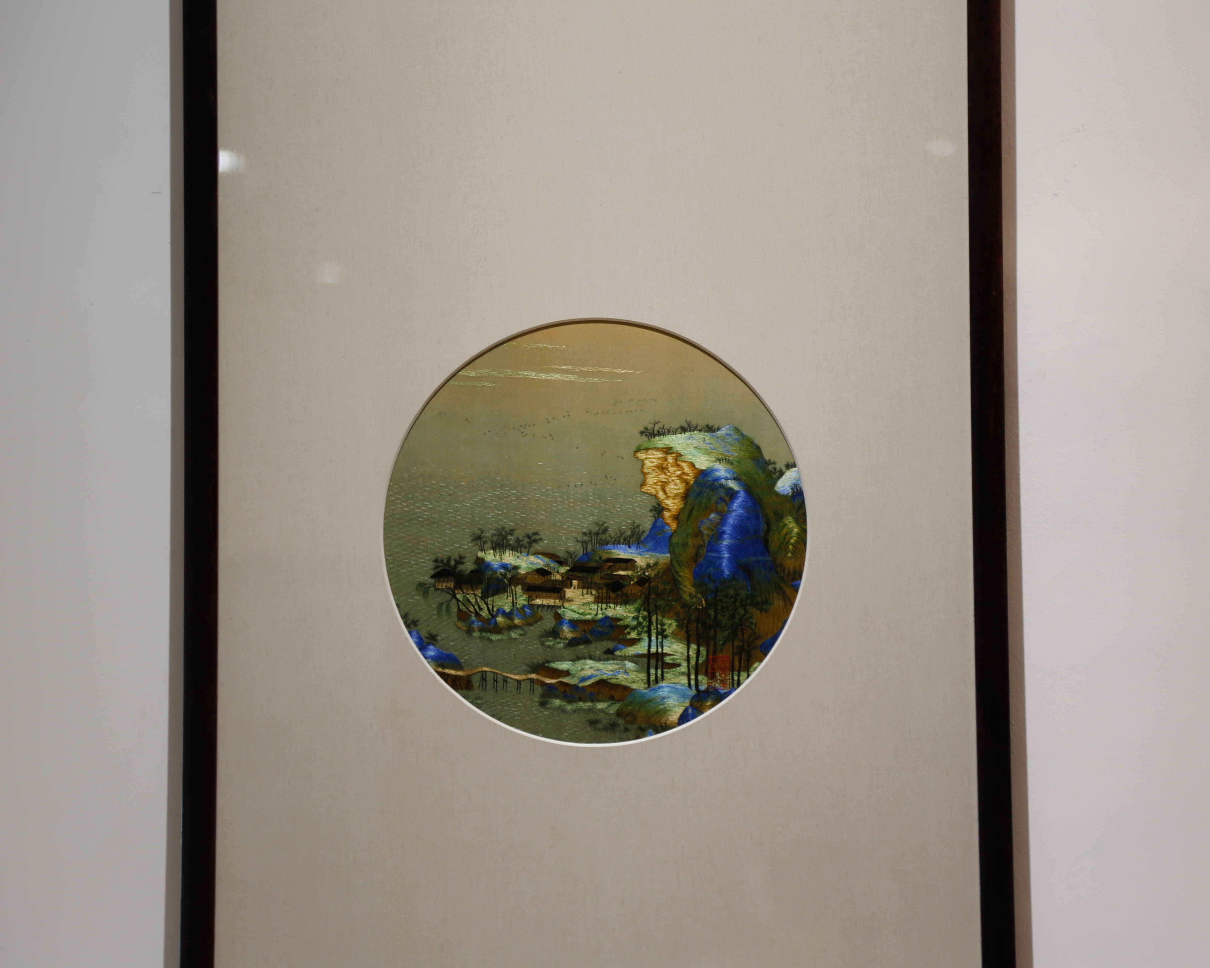 「苏绣」千里江山图（局部1）