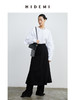HIDEMI 黑色斜纹羊毛厚款半身裙 商品缩略图6
