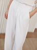HeyDress白色直筒阔腿裤女春夏高腰垂感棉麻宽松休闲百搭拖地裤子 商品缩略图0
