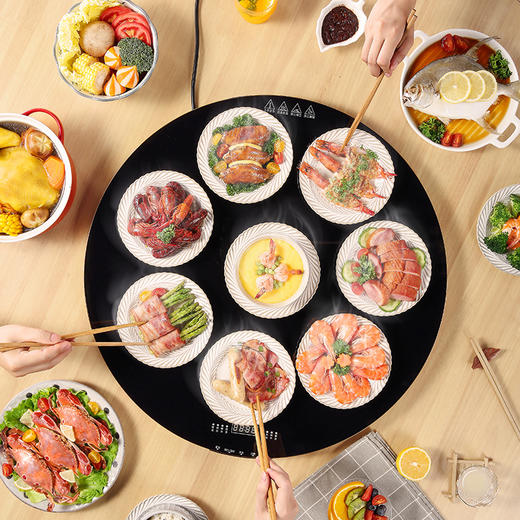 已下架】预售 | 告别冷饭菜 | JIMI积米 智能暖菜板数显圆款JM6060 [福利品] 商品图1