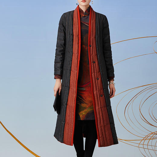 TANGY Collection/天意精品2021年秋冬新品撞色拼接（鹅绒）羽绒服 商品图1