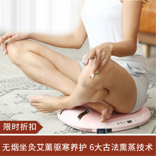 【限时折扣】坐灸仪 家用妇科艾灸熏蒸坐垫 震动款送艾饼一盒 商品图0