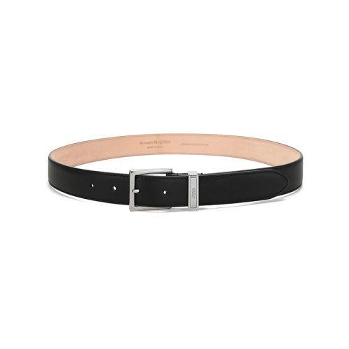【国内现货】Alexander McQueen/亚历山大麦昆 2021款 男士牛皮革针扣式皮带腰带 625540 1XI0Y 商品图3