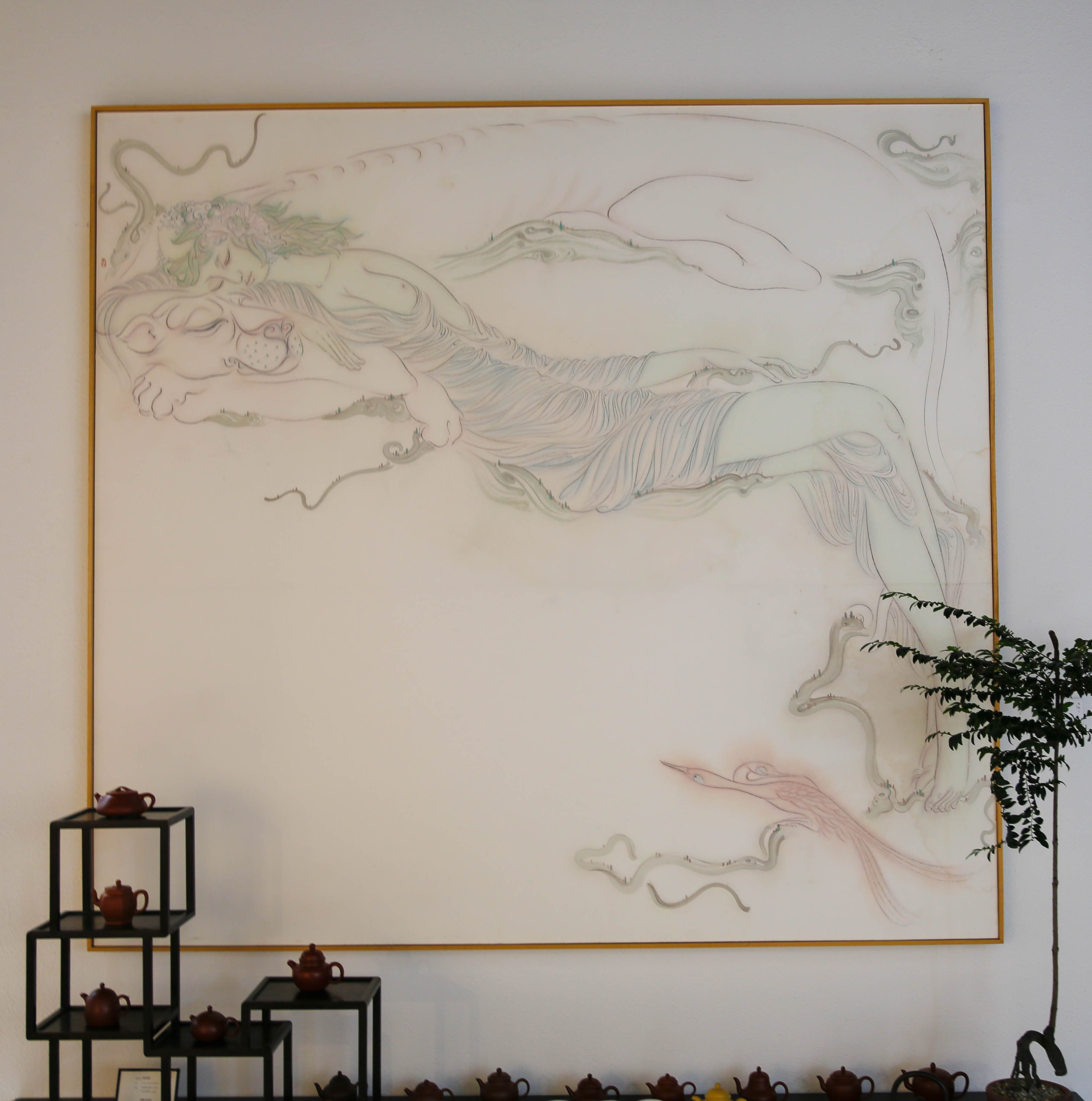 「纸本设色」 灵梦