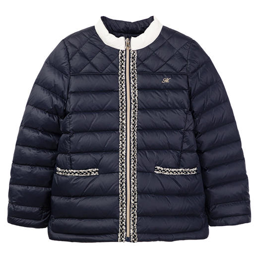 【小香风90白鹅羽绒服】21年秋冬新品女童羽绒服小香风保暖羽绒外套 商品图6