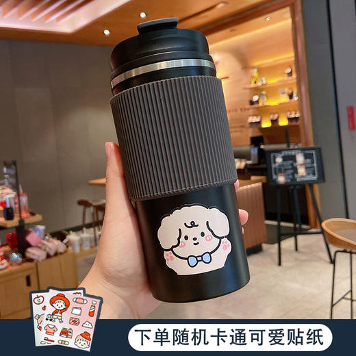 【简约咖啡杯】便携办公304不锈钢杯子餐饮用具大容量车载保温杯男女学生水杯 商品图12