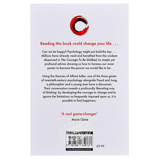 【中商原版】被讨厌的勇气 英文原版 The Coura To Be Disliked: How to free yourself, chan your life and achieve real 商品图1