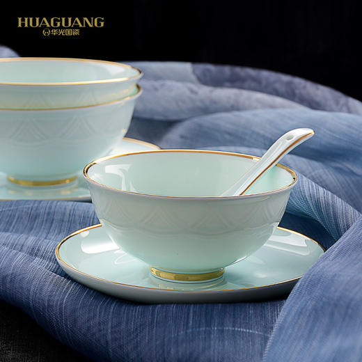 华光国瓷（青）28头餐具 千峰翠色 商品图2
