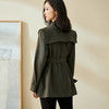 剩L/XL/XXL 米思阳2026春季新款英伦风时尚帅气系带收腰风衣女 商品缩略图3