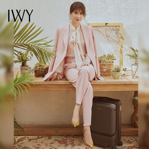IWY/ 黄圣依-明星同款粉色西服西裤CP9369-P 商品图0