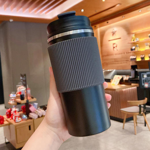 【简约咖啡杯】便携办公304不锈钢杯子餐饮用具大容量车载保温杯男女学生水杯 商品图6