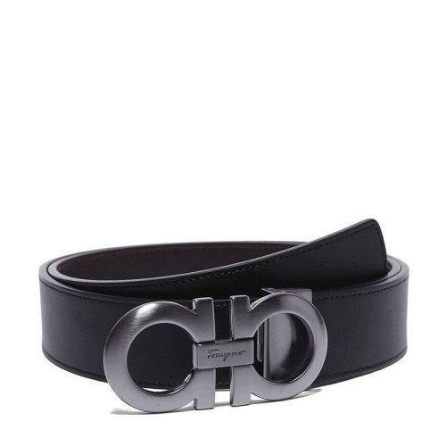 【现货秒发】Salvatore Ferragamo/菲拉格慕 男士牛皮板扣式双面皮带腰带 675542 商品图5