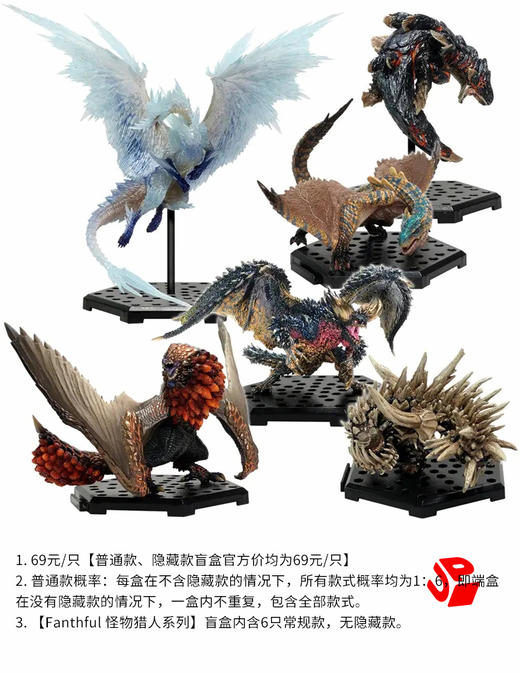 【停购】Fanthful 卡普空 怪物猎人 6只/盒 盲盒 商品图2