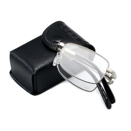 LJGOOD骊佳 男士高档水晶折叠老花镜 商品图0