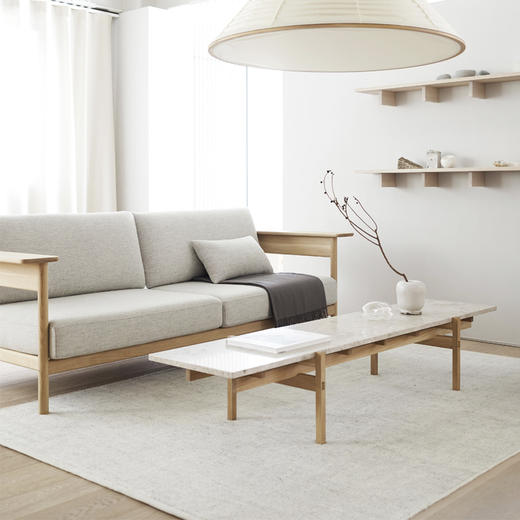 studyns01日本进口简约北欧设计师款全实木二人三人kvadrat布艺沙发