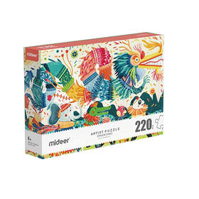 弥鹿mideer艺术家礼盒拼图-丛林舞龙大会