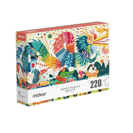 弥鹿mideer艺术家礼盒拼图-丛林舞龙大会 商品图0