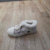 微瑕疵轻微色差，bb402冬季牛皮绒里板鞋兔毛边女棉鞋 商品缩略图1