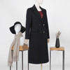 FOCALS福柯斯冬季新款修身中长款双排扣羊毛大衣外套FYBDK797N1 商品缩略图1