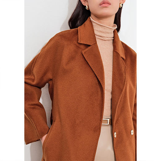 诗篇系腰时尚短款大衣6C30580390 商品图3