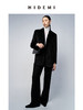 HIDEMI 黑色日本丝绒廓形两粒扣多穿式西装 商品缩略图4