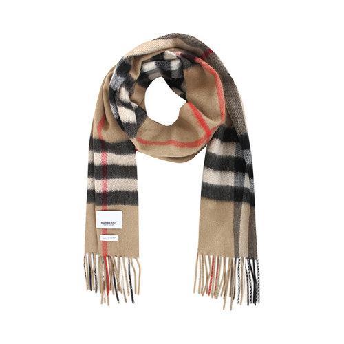 BURBERRY/博柏利 男女通用款 羊绒 围巾 经典色 80181731 商品图0