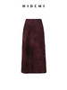 HIDEMI 勃艮第红麂皮套装 纽扣式背心/半身长裙 商品缩略图13
