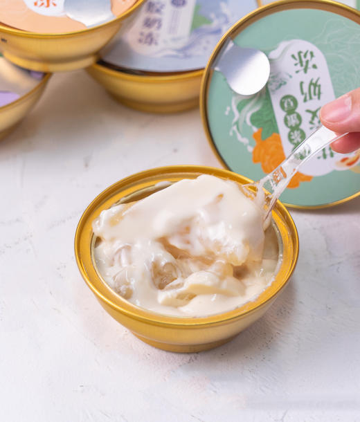 花胶奶冻四口味8碗【抹茶*2+血糯米*2+椰汁*2+原味*2】甜品级滋补品 花胶奶冻 大黄花胶&新西兰奶牛奶炖煮 奶茶冰淇淋代替品 商品图2