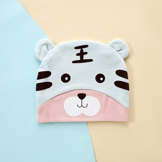 【优棉当道 透气吸汗】婴儿帽子冬季棉质新款宝宝帽无骨双层卡通造型春秋新生儿胎帽 商品图6