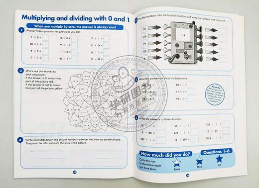 柯林斯易学儿童KS2英语练习册 乘法和除法 分数和小数 2册 英文原版 Collins Easy Learning KS2 英文版小学课外练习册 进口书籍 商品图1
