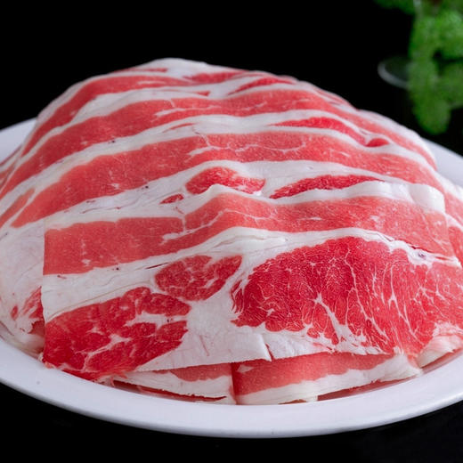 花间肥【1.5斤-3斤装】澳洲安格斯谷饲肥牛片750克-1500克  原肉原切 肥瘦相间 涮火锅小炒 商品图1