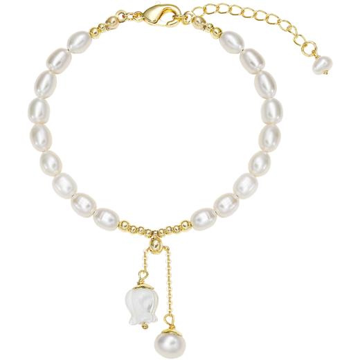 ZEGL花朵珍珠手链女生ins小众设计新款手饰品 商品图4