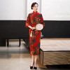 上海旗袍厂GSJ-3008复古改良旗袍花罗婆婆装中国风气质优雅连衣裙 商品缩略图4