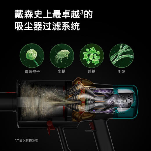 【6F】Dyson戴森V15新品限量黑杆手持无线吸尘器 除螨大吸力 激光探测 商品图3
