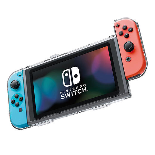 Switch配件 HORI 主机透明水晶壳 分离式保护壳 可插底座 商品图0