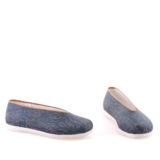 内联升男鞋手工单鞋千层底国家宝藏IP衍生飞鸟春秋小元口布鞋 GB8152 商品图4