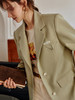 欧芮儿浅绿色西装外套女新款2021宽松显瘦设计感小众休闲上衣 商品缩略图2