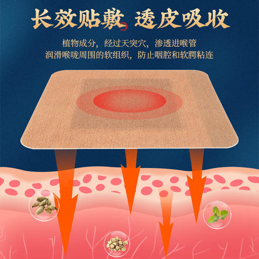 【买2送1买3送2】止鼾贴15味草本减少鼾声利咽利喉提高睡眠6贴/盒 商品图3