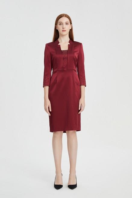 皮尔卡丹女装秋季时尚雅致端叔知性场合连衣裙P1385E1895T0

 商品图2